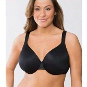 Cacique Bra Smooth Satin Full Coverage Mesh NEW